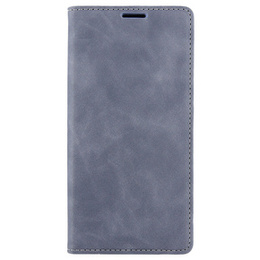 Pouzdro pro Samsung Galaxy A54, ERBORD Vintage peněženka s klopou, šedé