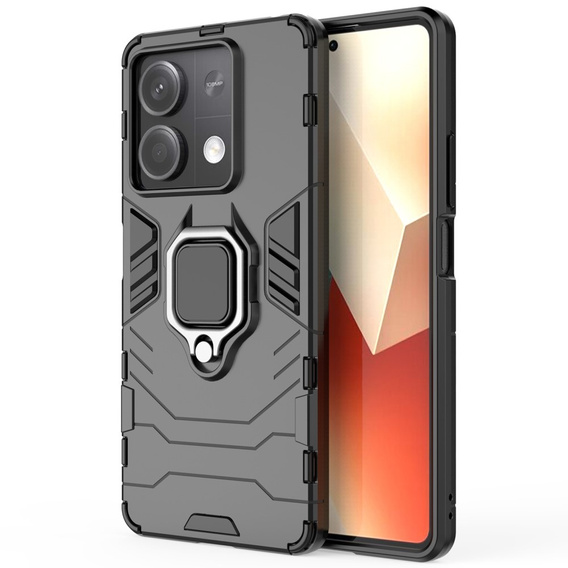 Pouzdro pro Xiaomi Redmi Note 13 5G, Kickstand Ring, černé