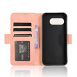 Klopové pouzdro pro Google Pixel 9A, Card Slot, růžové