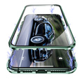 Pouzdro pro iPhone 12 Mini, Magnetic Dual Glass, zelené
