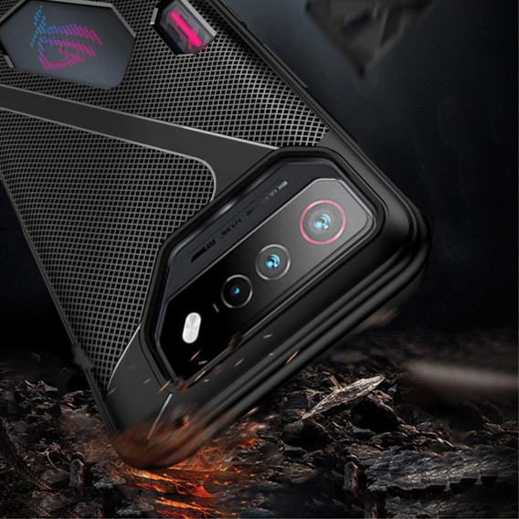 Pouzdro pro ASUS ROG Phone 8 Pro, Carbon Gel, černé