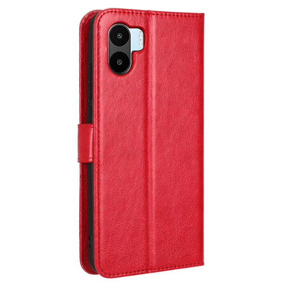 Klopové pouzdro pro Xiaomi Redmi A1 4G / A2 4G, Crazy Horse Wallet, červené