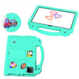 Dětské pouzdro pro T Tablet 5G, Cute Patterns, se stojánkem, zelené