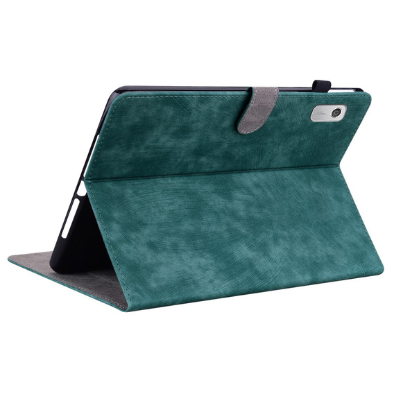 Pouzdro pro Lenovo Tab M9, Wallet Pen Slot, zelené