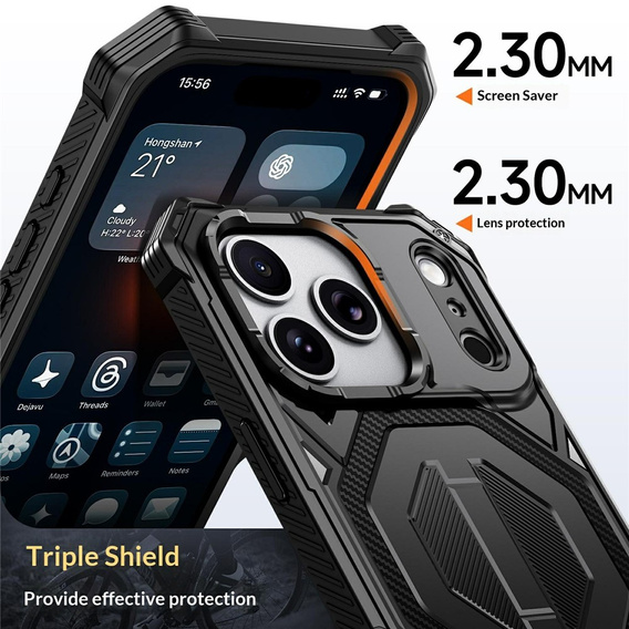 Ochranné pouzdro s podstavcem kompatibilní s MagSafe pro iPhone 17 Pro