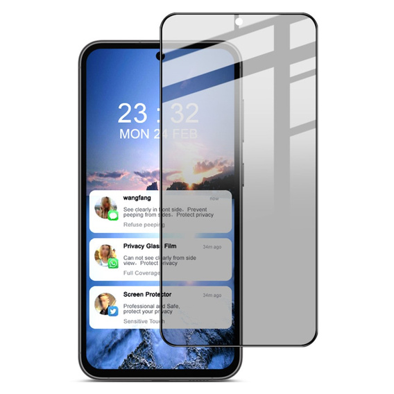 IMAK Privacy Tempered Glass pro Samsung Galaxy S23 FE