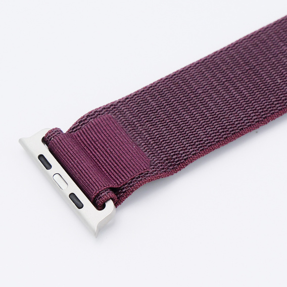 Nylonový řemínek pro Apple Watch 1/2/3/4/5/6/7/8/SE/ULTRA 42/44/45/49 mm, vínový