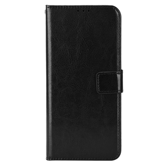 Klopové pouzdro pro Infinix Note 12 5G, Crazy Horse Wallet, černé