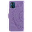 Klopové pouzdro pro Motorola Moto E13, Mandala Flower, fialové