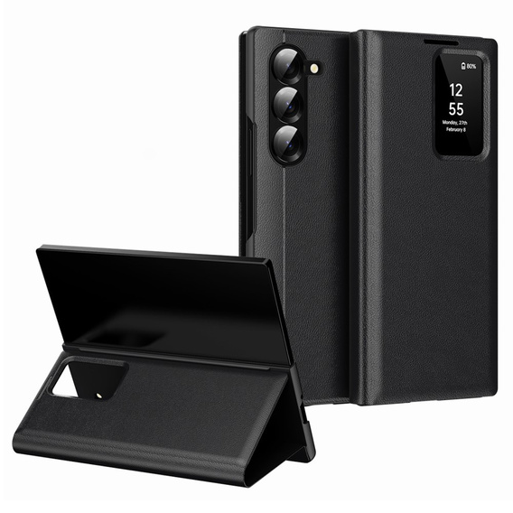 Flipové pouzdro pro Samsung Z Fold5 5G, Smart View Wallet, černé