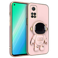 Pouzdro pro Xiaomi Mi 10T 5G/Mi 10T Pro 5G, Astronaut, růžové rose gold