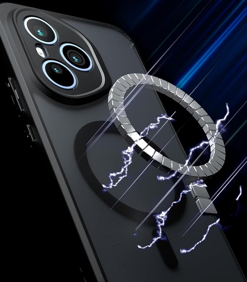 Pouzdro pro Honor 400 Pro 5G, pro MagSafe, ERBORD Matt Case, černý + sklo na displej