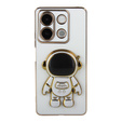 Pouzdro pro Xiaomi Redmi Note 13 5G, Astronaut, bílé + 9H tvrzené sklo