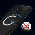 Vodotěsné pouzdro IP68 pro iPhone 16 Pro Max, SHELLBOX MagSafe, černé