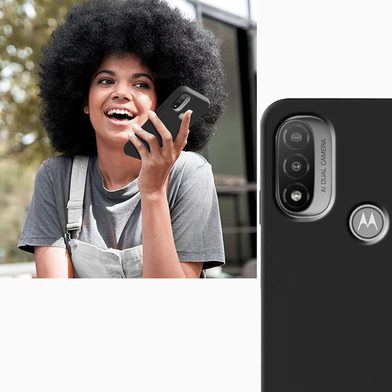 Pouzdro pro Motorola Moto E40/E30/E20, Silicone Lite, černé