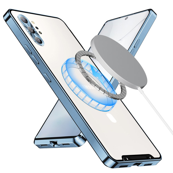 Ochranné pouzdro na fotoaparát pro Samsung Galaxy Note 10+ Plus, CamShield MagSafe, transparentní / modré