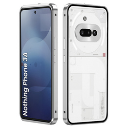 Pouzdro pro Nothing Phone 3A, Frame Case, stříbrné