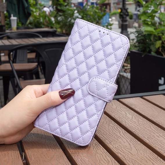 Klopové pouzdro pro Samsung Galaxy A15, Wallet, BINFEN COLOR, fialové