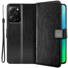 Klopové pouzdro pro Xiaomi Poco X5 Pro 5G, Wallet, černé