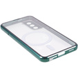 Magnetické pouzdro Dual Glass MagSafe pro Samsung Galaxy S22, zelené