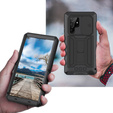 Pancéřové pouzdro pro Samsung Galaxy S22 Ultra 5G, R-JUST CamShield Slide, černé