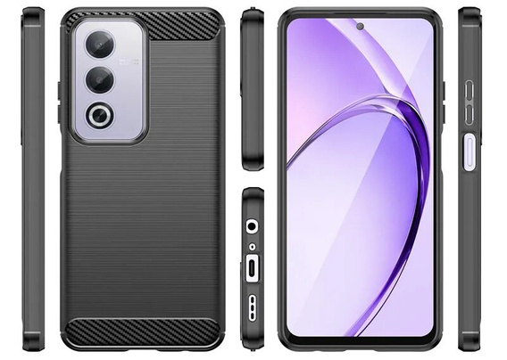 Pouzdro pro Oppo A80, Carbon, černé