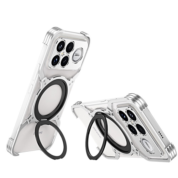 Metal Bumper pouzdro s magnetem a stojánkem pro Xiaomi Poco F8 Ultra