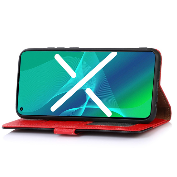 Klopové pouzdro pro OnePlus 11 5G, KHAZNEH RFID, Dual Color, červené
