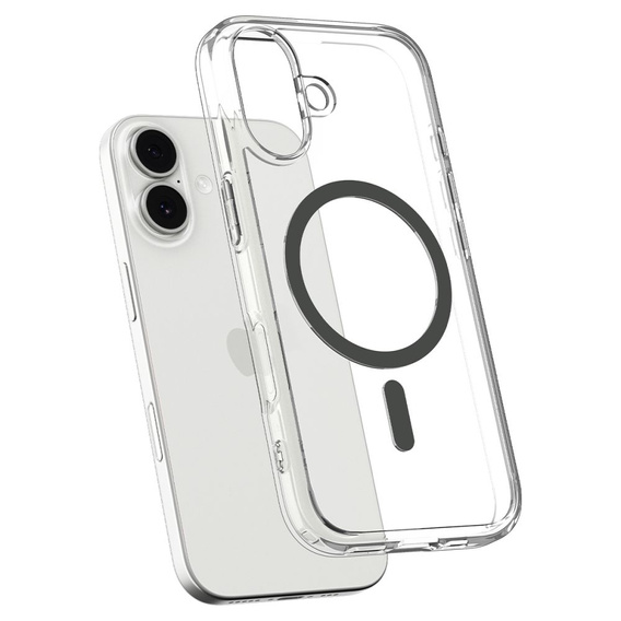 Spigen Ultra Hybrid MagSafe pouzdro pro iPhone 17, čiré/grafitové