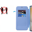 Klopové pouzdro pro Samsung Galaxy S24 FE, RFID Wallet MagSafe CamShield, modré
