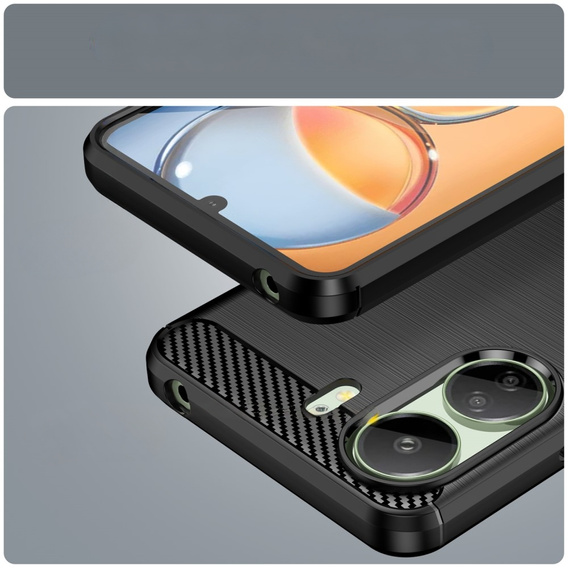 Pouzdro pro Xiaomi Redmi 13C / Poco C65, Carbon, černé