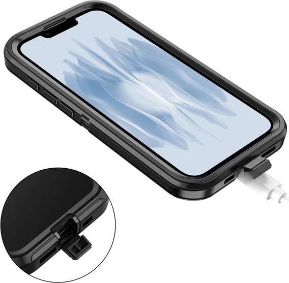 Pouzdro s rámečkem pro iPhone 16E, pro MagSafe, černé