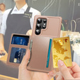 Pouzdro pro Samsung Galaxy S25 Ultra, Card Holder Kickstand, černé