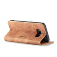 Pouzdro CASEME pro Samsung Galaxy S8, Leather Wallet Case, hnědé