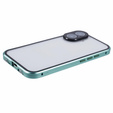 Pouzdro pro iPhone 16, Magnetic Dual Glass, zelené