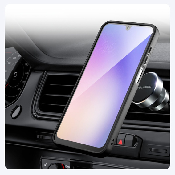 Pouzdro pro Samsung Galaxy A16, pro MagSafe, ERBORD Matt Case, černé + sklo na displej