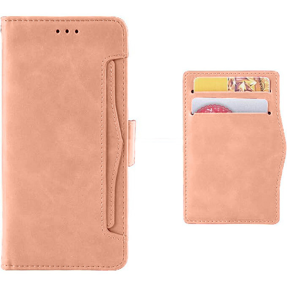 Klopové pouzdro pro Xiaomi Poco F6, Card Slot, růžové