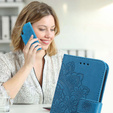 Klopové pouzdro pro Samsung Galaxy A14 4G/5G, Mandala Flower, modré