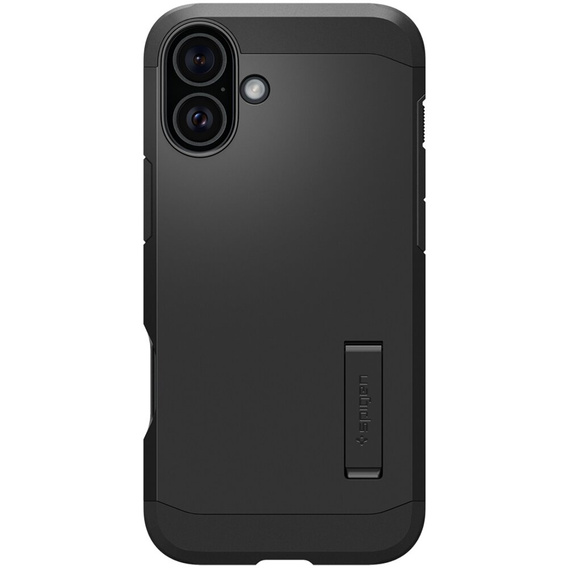 Pouzdro Spigen pro iPhone 16, Tough Armor Mag MagSafe, černé + 9H tvrzené sklo
