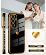 Pouzdro pro Samsung Galaxy A56, Electro heart, černé + sklo 9H