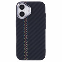 Pouzdro pro iPhone 16 Plus, Carbon Fiber MagSafe, černé