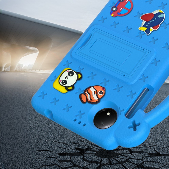 Dětské pouzdro pro Xiaomi Redmi Pad SE 8.7", Cute Patterns, se stojánkem, modré