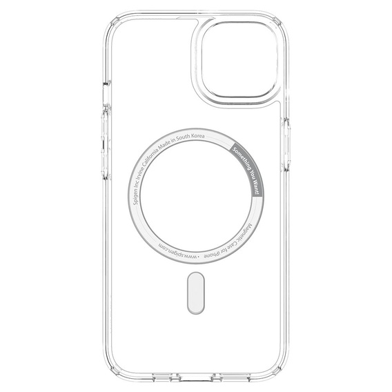 Pouzdro MagSafe Spigen pro iPhone 13 Mini, Ultra Hybrid, bílé + 9H tvrzené sklo
