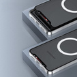 Ochranné pouzdro na fotoaparát pro Samsung Galaxy S23, CamShield MagSafe, průhledná / stříbrná