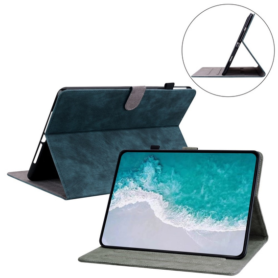 Pouzdro pro Samsung Galaxy Tab S9, Wallet Pen Slot, modré