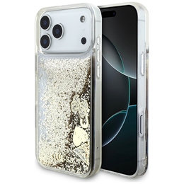 Pouzdro GUESS Liq. Glitter 4 Charms pro iPhone 17 Pro