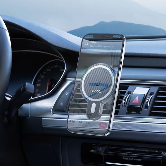 Automatický držák s indukčním nabíjením Hoco CA85 do mřížky