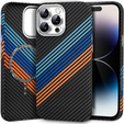 Pouzdro pro iPhone 14 Pro, Carbon Fiber MagSafe, námořnicky modré