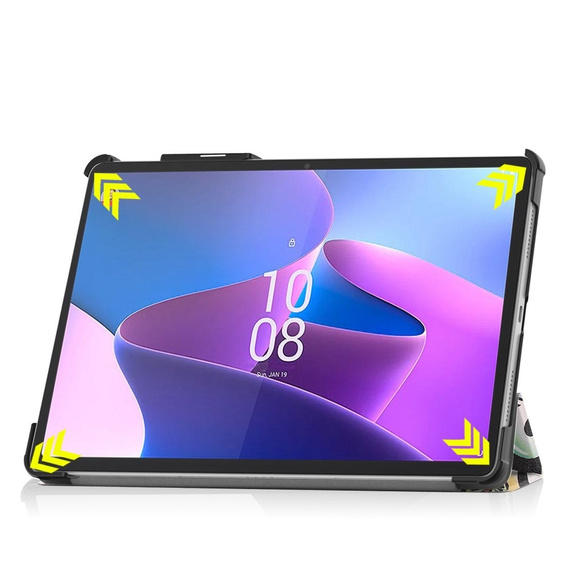 Pouzdro pro Lenovo Tab P11 Pro Gen 2 TB132FU TB132XU 11.2", s klopou, graffiti