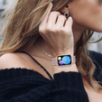 Diamantový náramek pro Xiaomi Smart Band 8 Pro, růžový